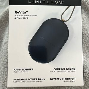 Limitless ReVita Portable Hand Warmer & Power Bank